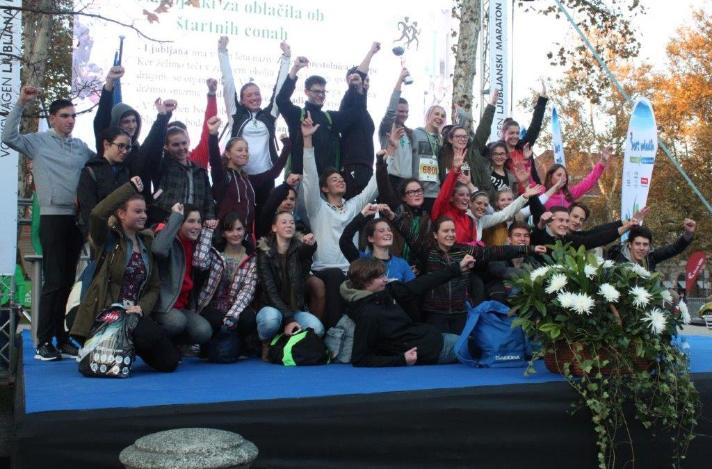 Rekordna udeležba dijakov na Ljubljanskem maratonu